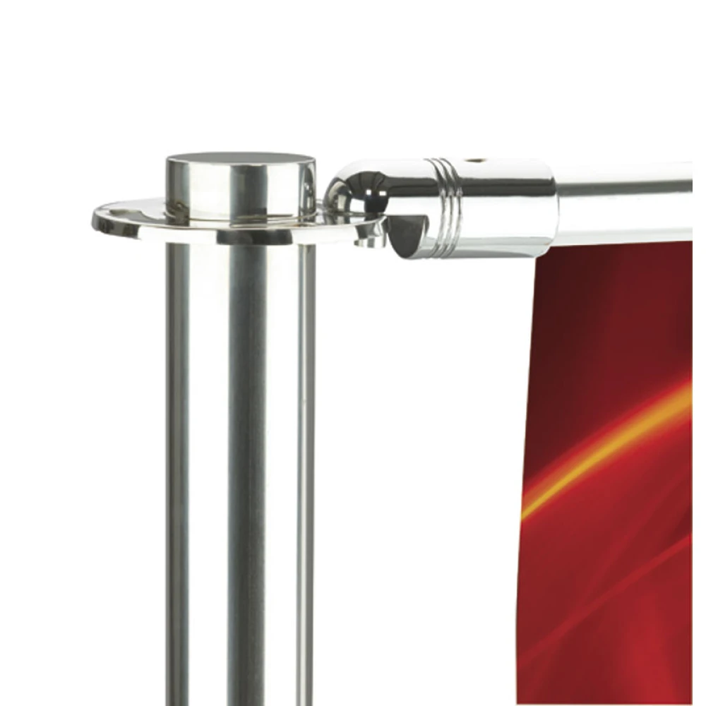 Cafe Banner/Barrier System Chrome (1200mm Wide) 13006