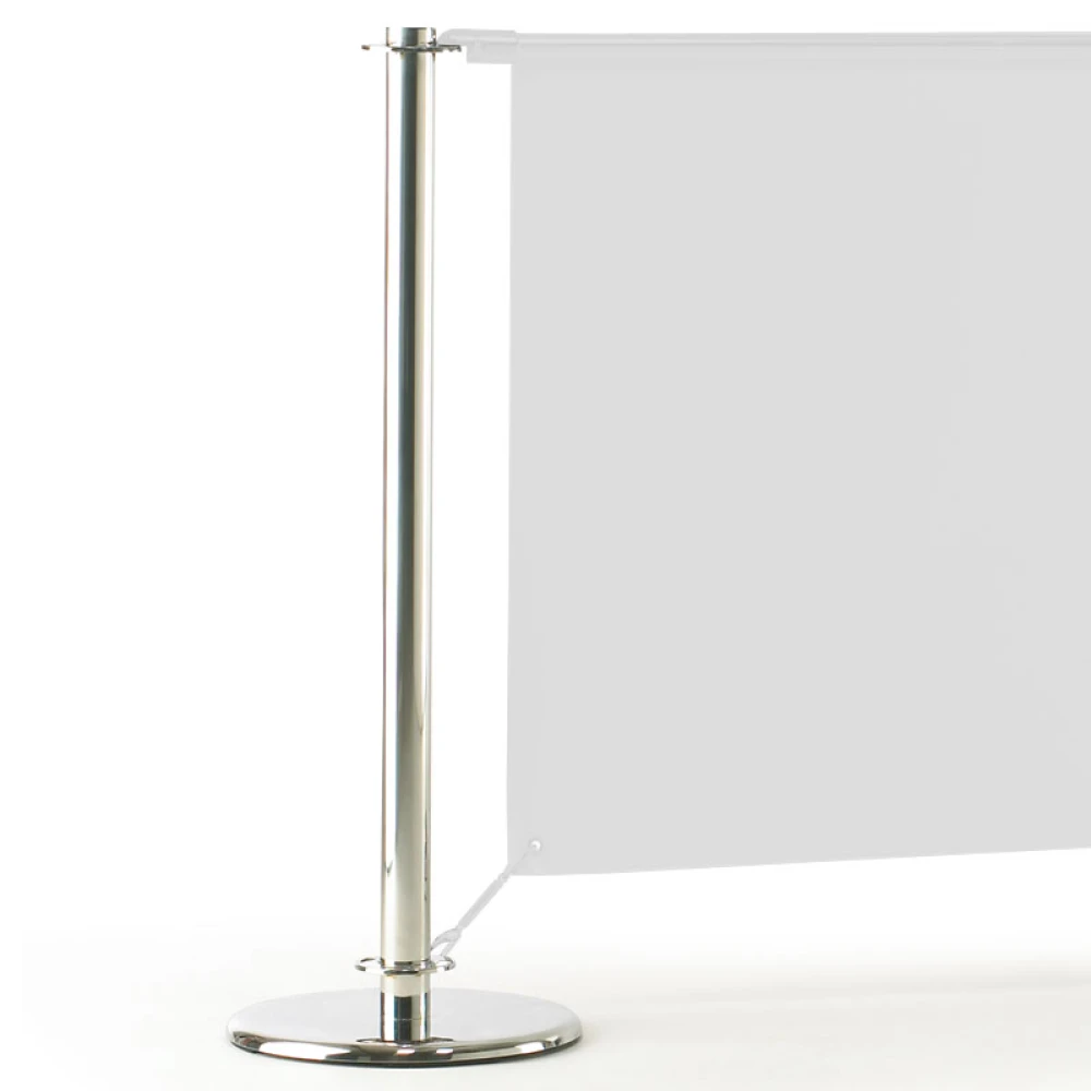 Cafe Banner/Barrier System Chrome (1200mm Wide) 13006