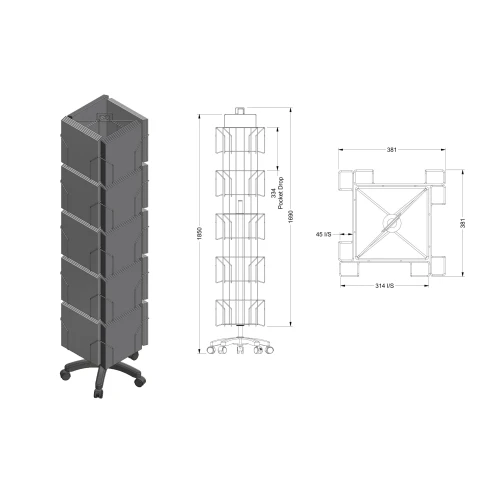 Calendar Floor-Standing Display - 20 Pocket