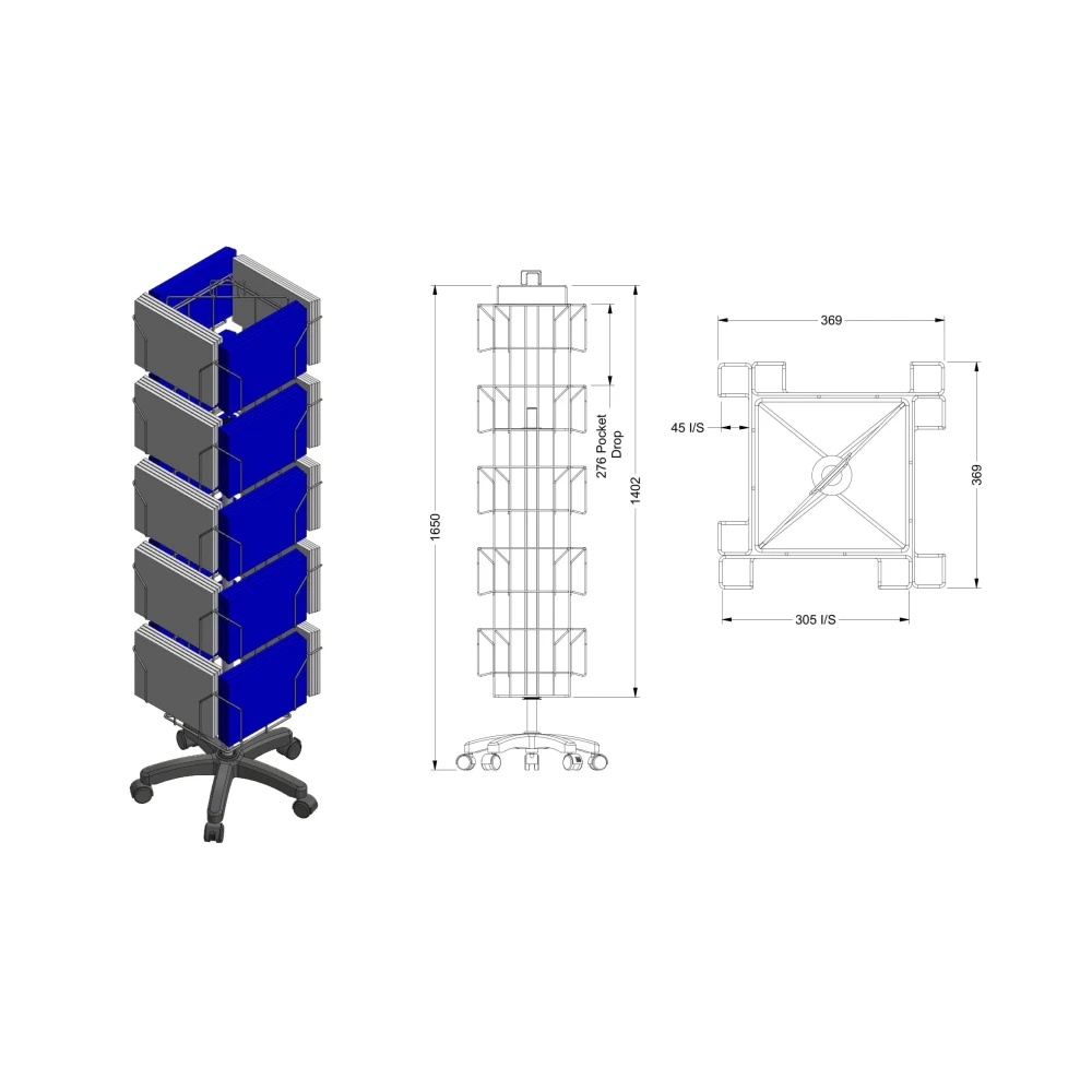 Calendar Stand - 20 Pocket Landscape