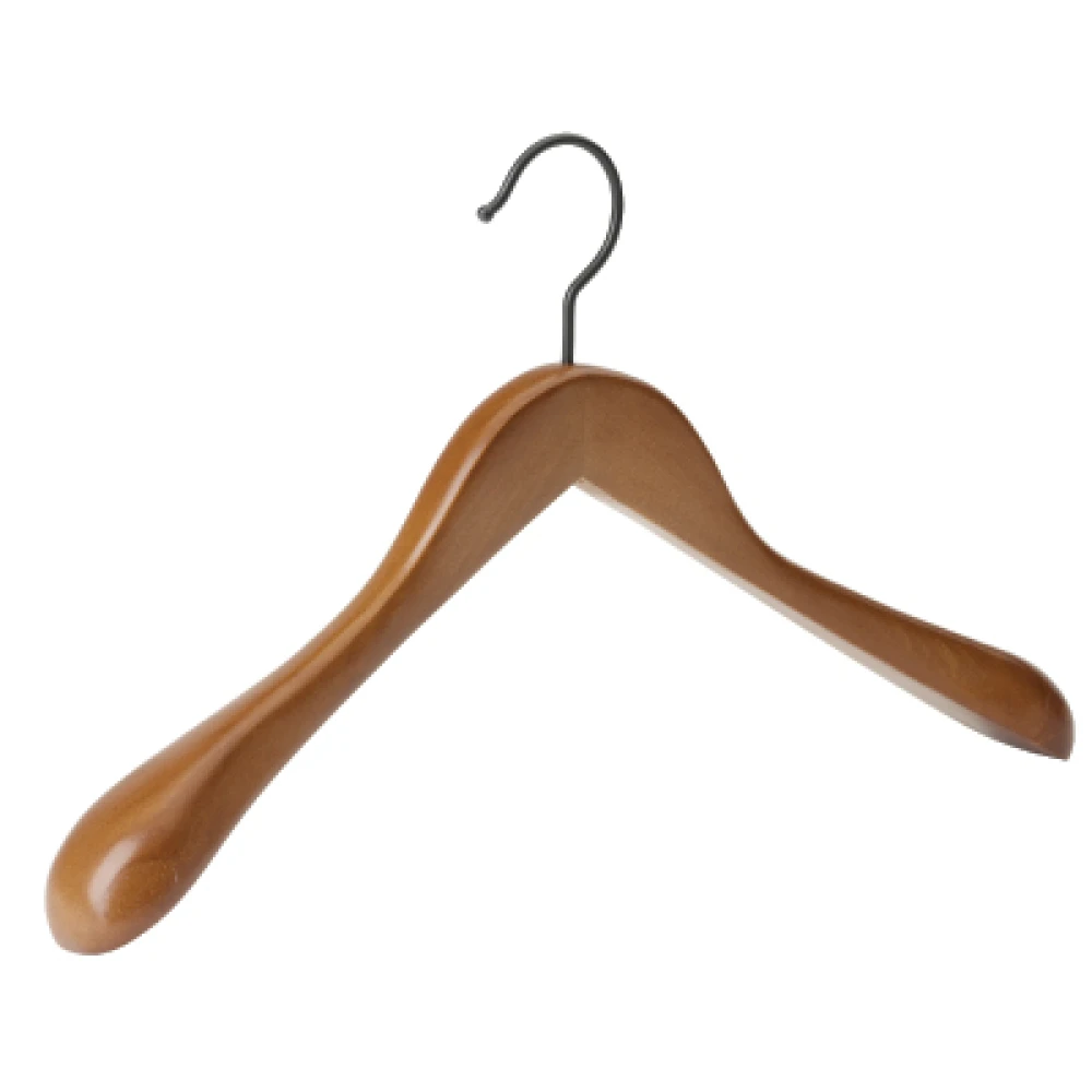 Cherry Wooden Broad Hangers 44cm (Box of 12) 51073