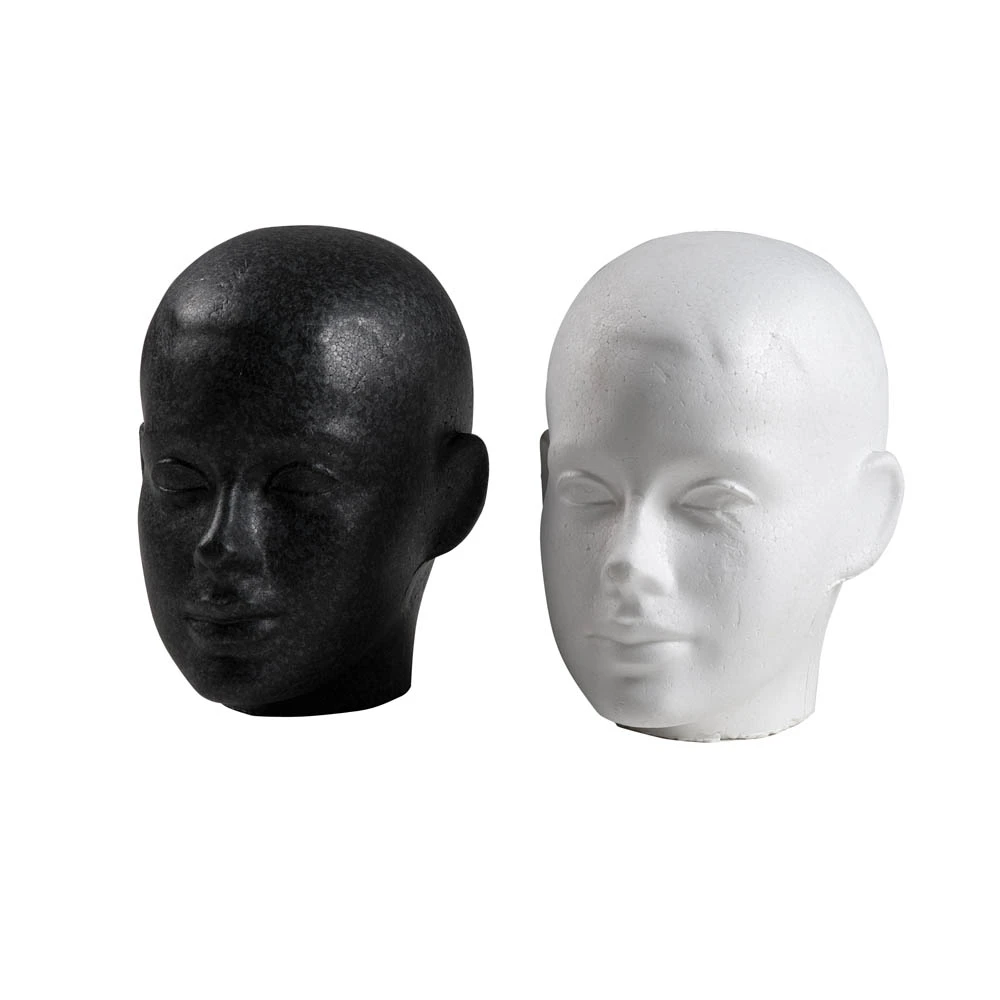 Child Polystyrene Head Black or White 77316