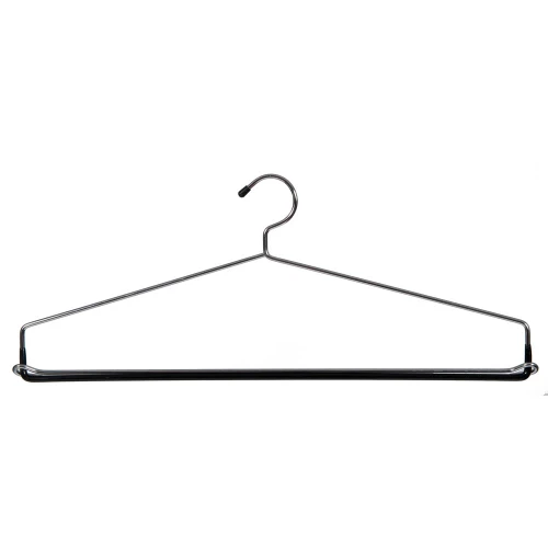 Chrome Blanket Clothes Hangers with Non-Slip Bar 52001