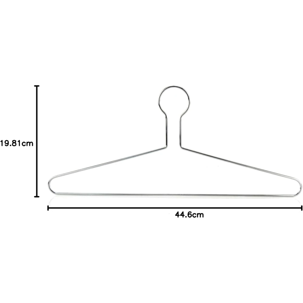 Chrome Captive Clothes Hangers 43cm - 52002