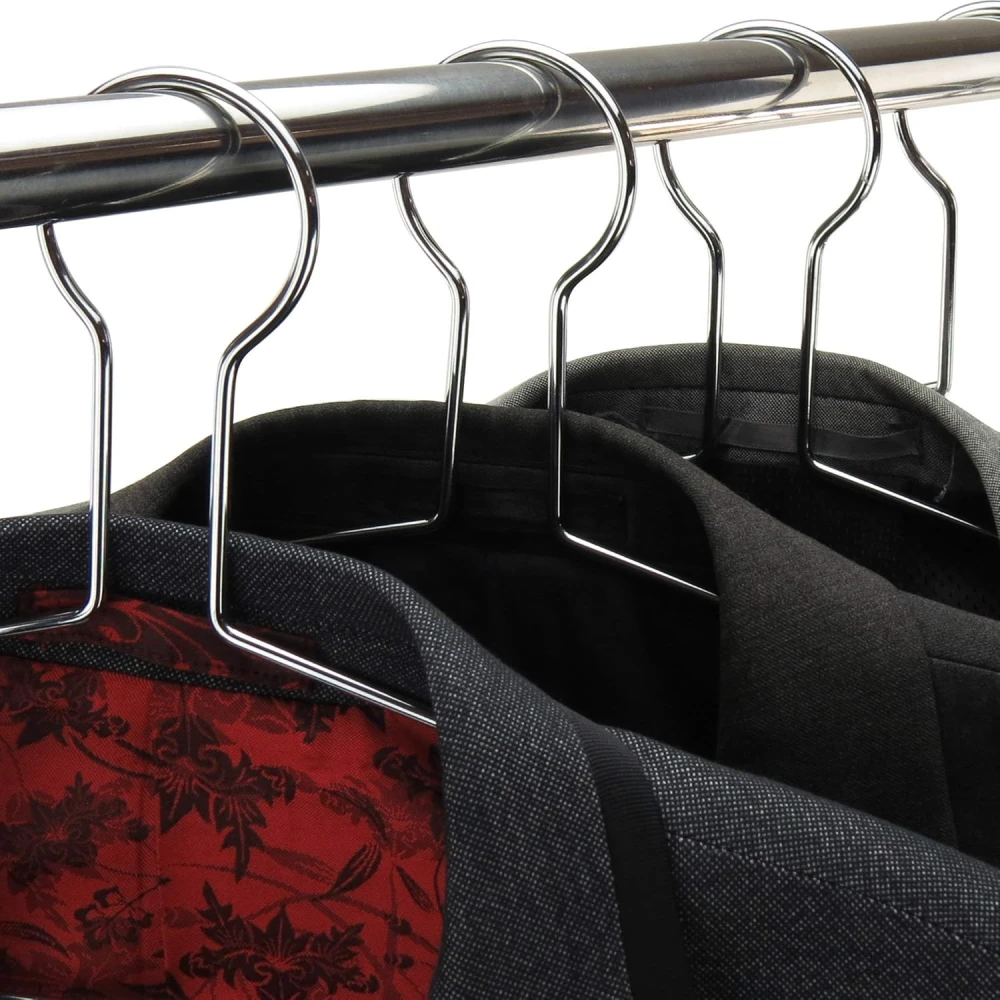 Chrome Captive Clothes Hangers 43cm - 52002