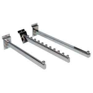Chrome Slatwall Feature Arms