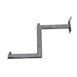 Chrome Stepped Arm Slatwall 35017