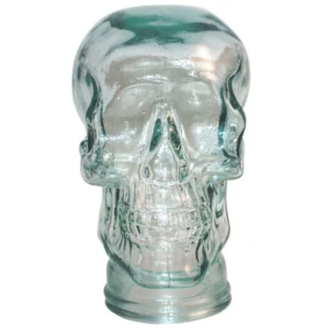 Clear Glass Skeleton Skull 77330