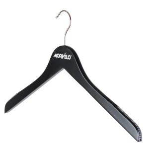 Branded, Printed Black Wooden Coat Hangers - Morvelo