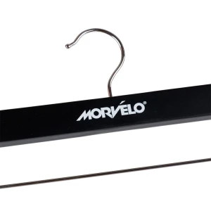 Branded Black Wooden Trouser/Skirt Hanger - Morvelo
