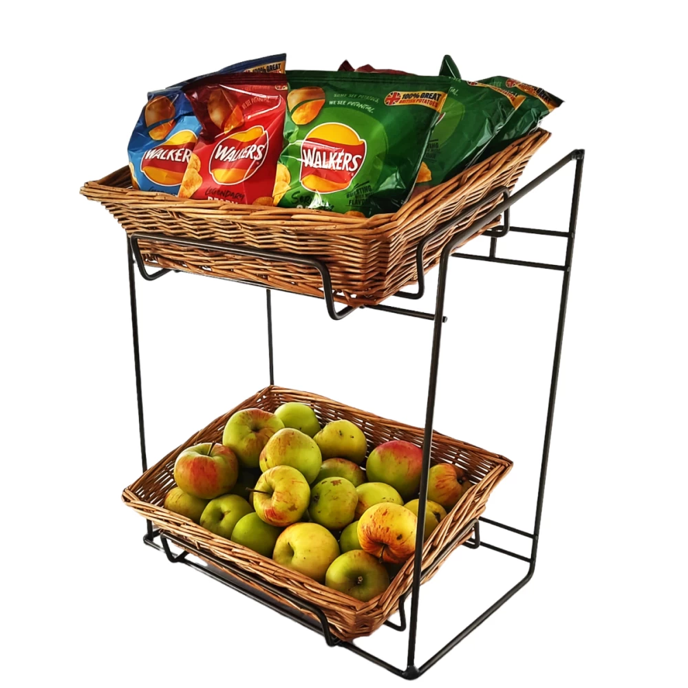 Countertop wicker basket display