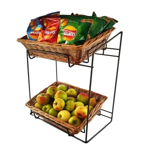 Countertop wicker basket display