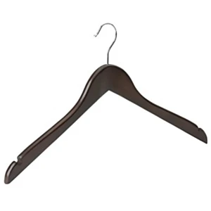 Dark Wooden Wishbone Hangers 43cm (Box of 50) 52006