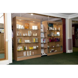 Light Oak Floor Standing Showcases - Marriott Hotel