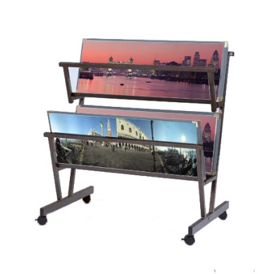 Double Panoramic Poster Browser Display Stand