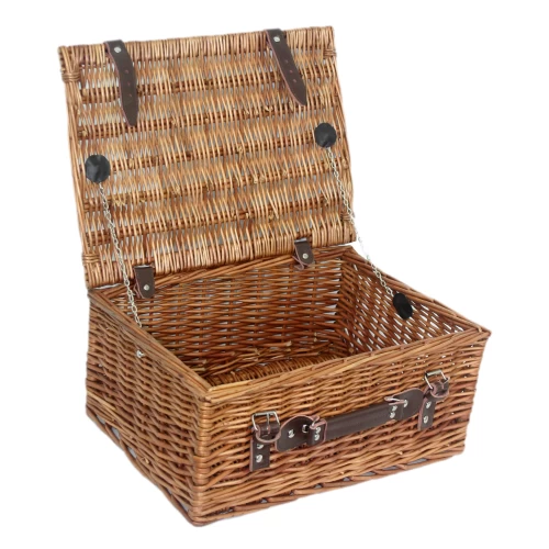 Double Steamed 16 Inch Willow Hand Crafted Storage Hamper