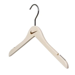 Laser Engraved Wooden Hangers Branded With Logo and Resprayed - Nike