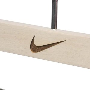Laser Engraved Wooden Hangers Branded With Logo and Resprayed - Nike