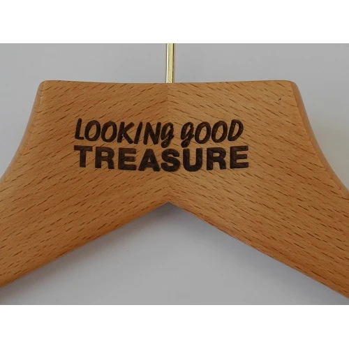 Engraved Coat Hangers Etched for Looking good TREASURE