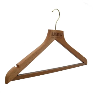 Laser Engraved Natural FSC Wooden Hangers - Humdrum Apparel