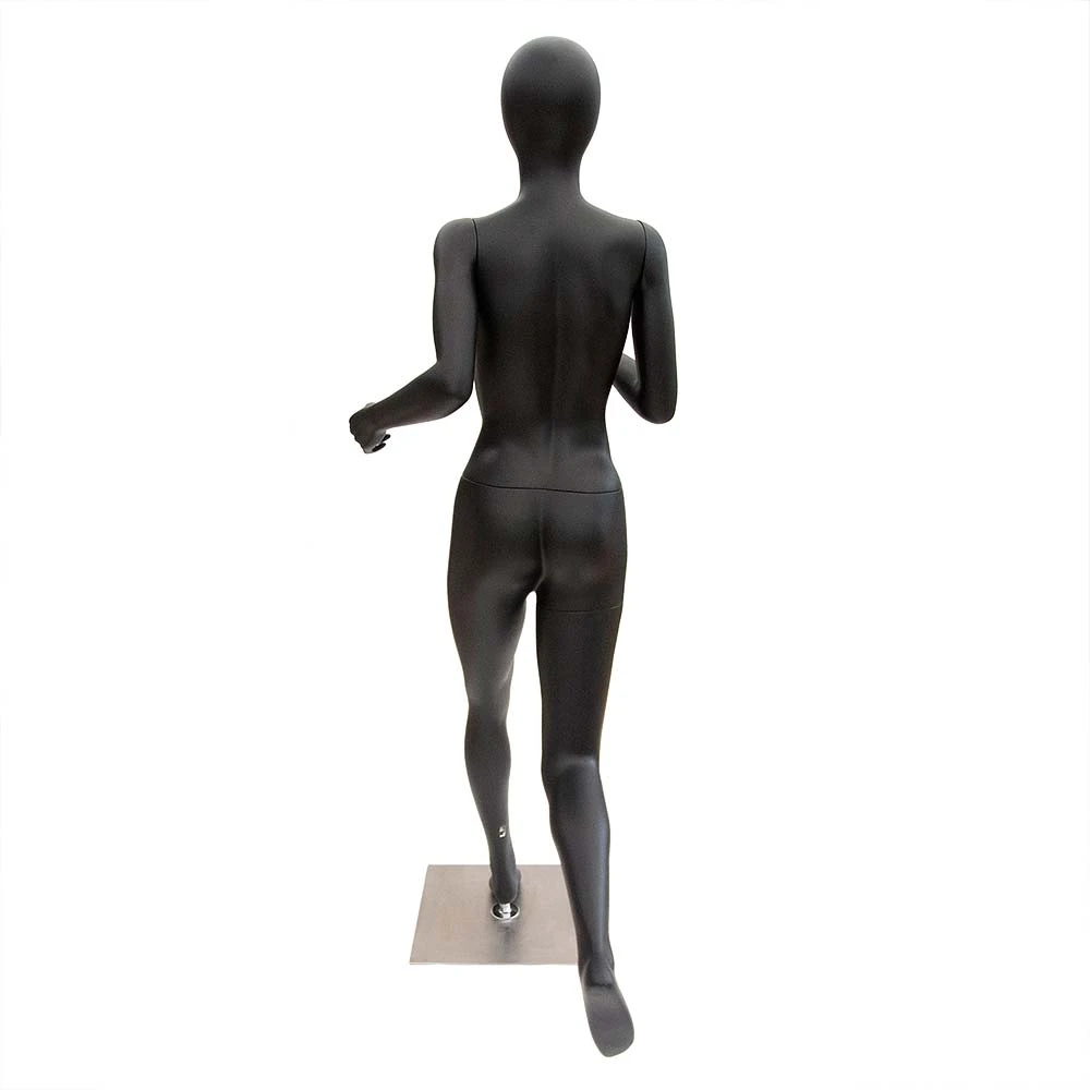 Female Black Matt Running Mannequin 74213