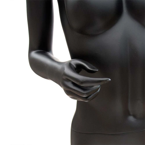 Female Black Matt Running Mannequin 74213