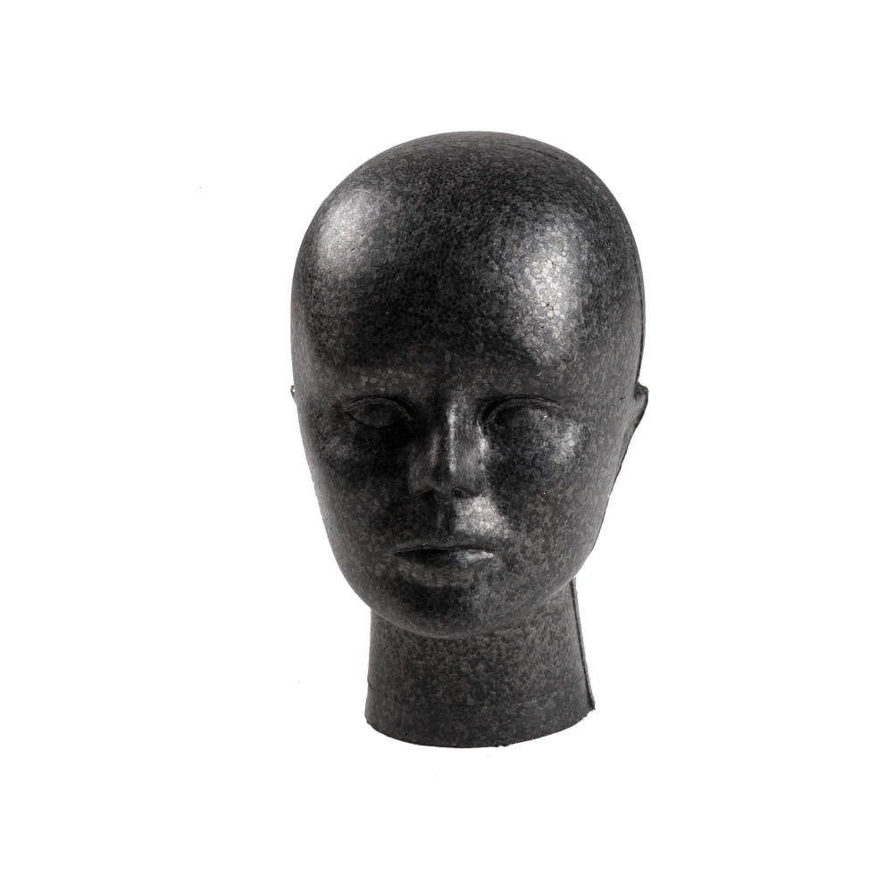 Female Black or White Polystyrene Head  77317