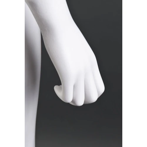 Female Headless White Gloss / White Matt Mannequin - Hands by Side 71301