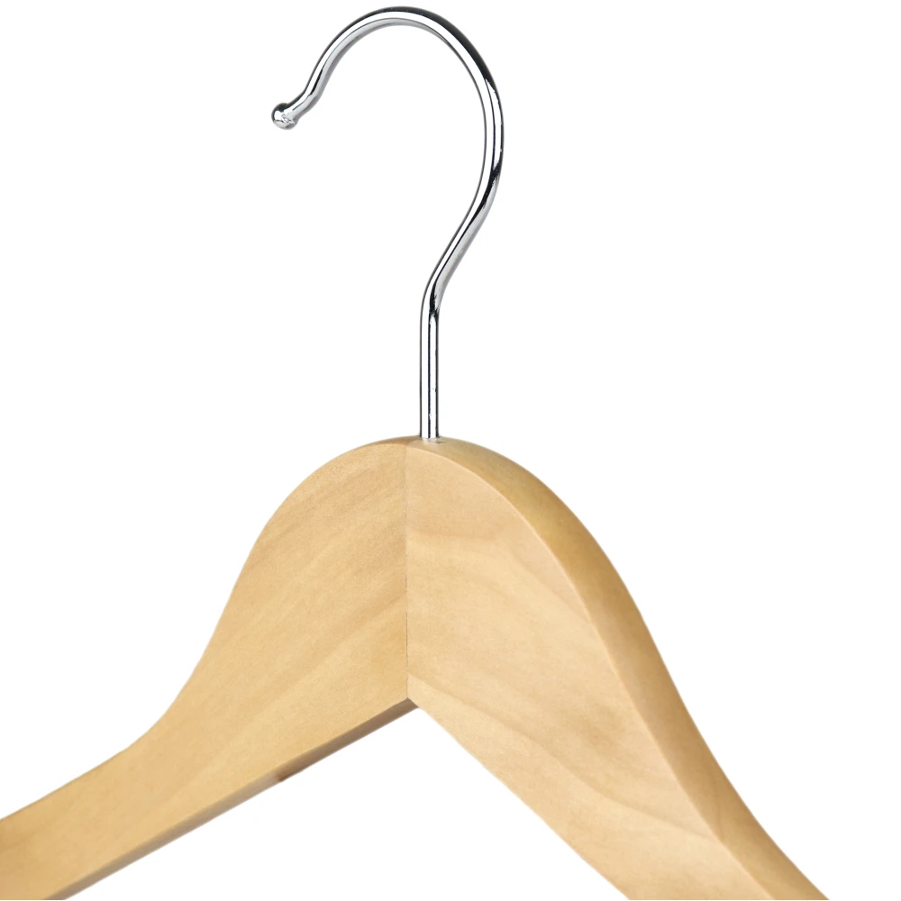 Flat Wooden Blouse & Shirt Clothes Hangers 44cm (Box of 100) - 51051