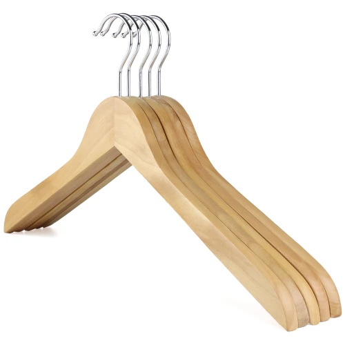 Flat Wooden Blouse & Shirt Clothes Hangers 44cm (Box of 100) - 51051