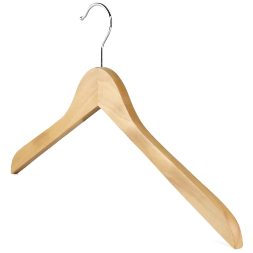 Flat Wooden Blouse & Shirt Clothes Hangers 44cm (Box of 100) - 51051