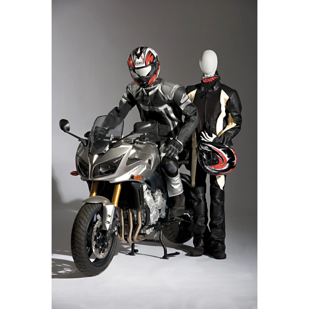 Flexible Mannequins Motorbike Display