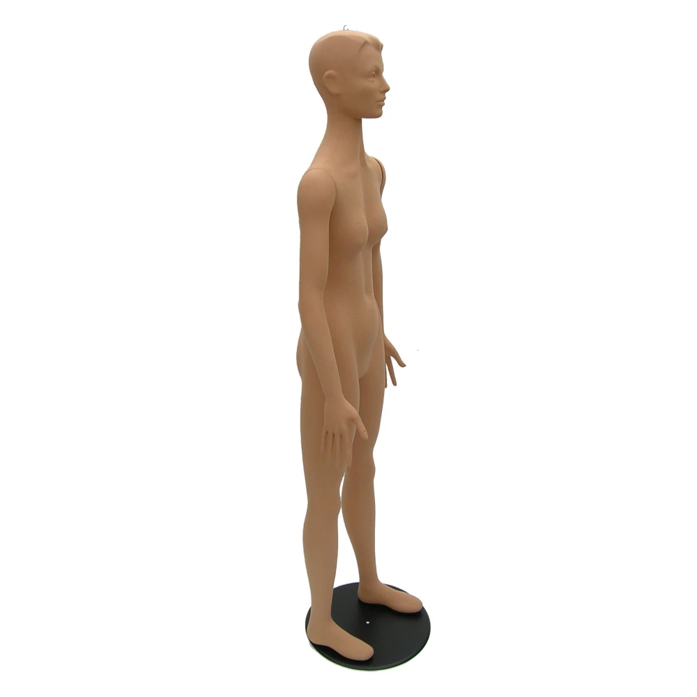 Flocked Flexible Female Mannequin With Sculptured Hair - 73202