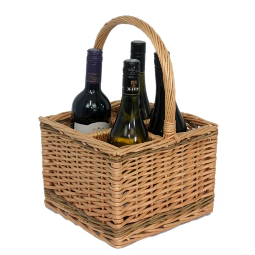 Four Bottle Carrier Basket - 95337