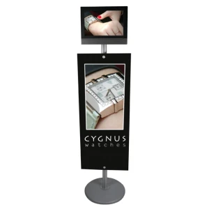 Free Standing Audio Visual & Graphic Information Post - 1800mm (H) 84205