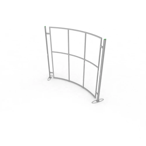 Free Standing Curved Modular Display Stand - 2000mm (H) x 2050mm (W) 84211