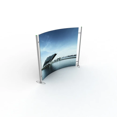 Free Standing Curved Modular Display Stand - 2000mm (H) x 2050mm (W) 84211