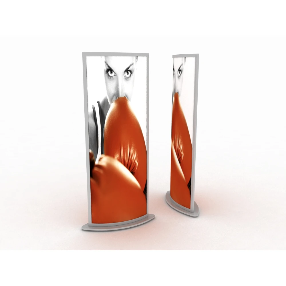 Free Standing Modular Display Stand Totem With Lightbox - 2000mm (H) x 700mm (W) 84231