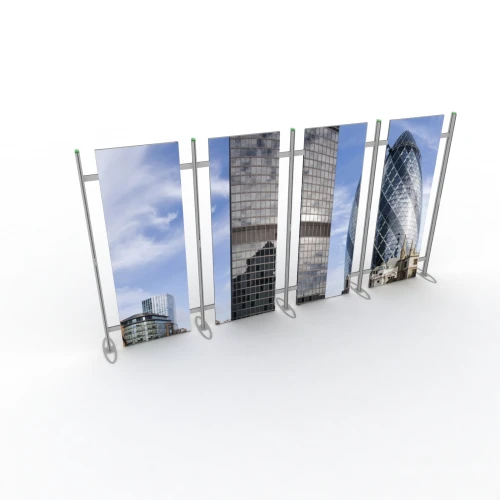 Free Standing Straight Modular Display Stand - 2000mm (H) x 4060mm (W) 84221