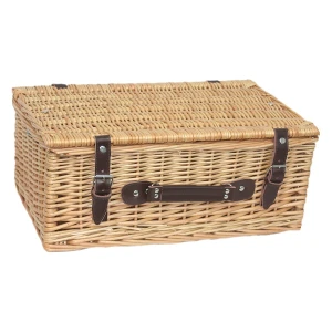 Full Buff 18 Inch Willow Hand Crafted Storage Hamper 95209