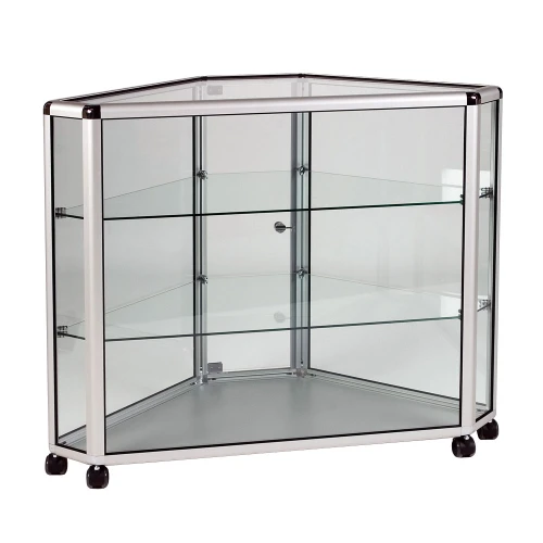 Full Glass Display Corner Counter 810mm 26011