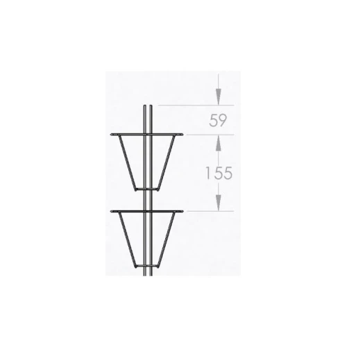 Greeting Card 7x5 Spinner - 48PO Pockets Display Stand 15017