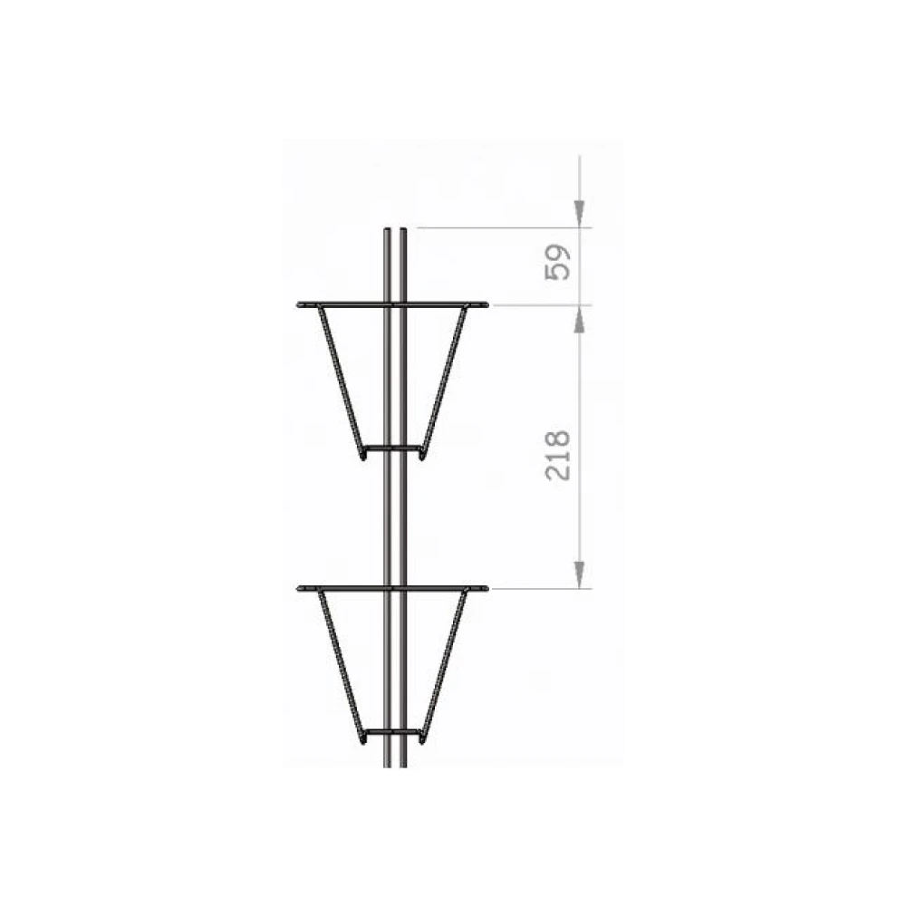 Greeting Card 7x5 Spinner 72 Pockets Display Stand 15018