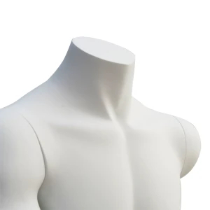Neck Of Male Headless White Matt Sports Running Mannequins