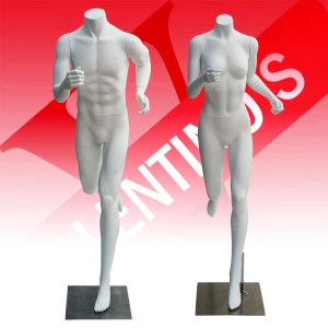 Exclusive Male and Female Headless Sports Running Mannequins