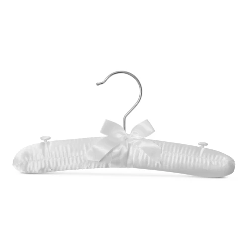 Ivory Satin Padded Lingerie Hangers 26cm (Box of 100) - 56025