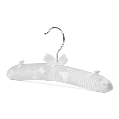 Ivory Satin Padded Lingerie Hangers 26cm (Box of 100) - 56025