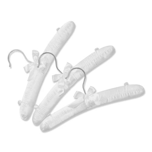 Ivory Satin Padded Lingerie Hangers 30cm (Box of 100) - 56026