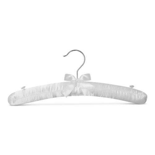 Ivory Satin Padded Lingerie Hangers 35cm (Box of 100) - 56027