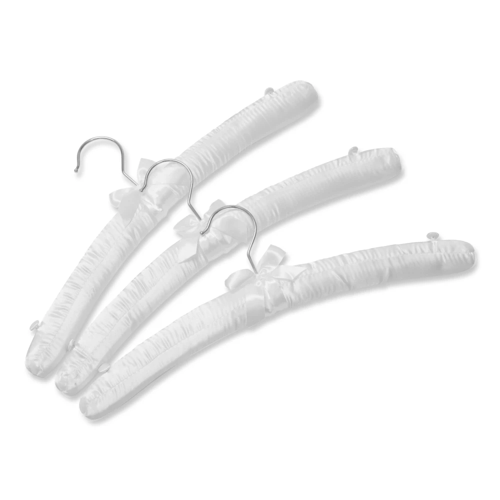 Ivory Satin Padded Lingerie Hangers 41cm (Box of 100) - 56028